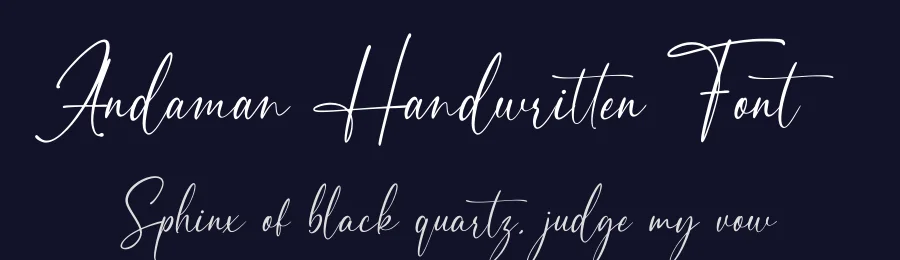 Andaman Handwritten Font by Pen Culture — Script Handwritten Font — thumbnail 2