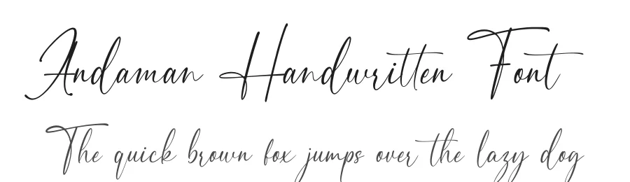 Andaman Handwritten Font by Pen Culture — Script Handwritten Font