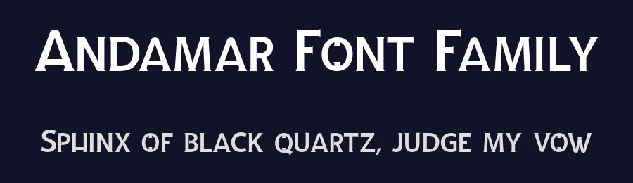 Andamar Font Family by Tanziladd — Display Font — thumbnail 2