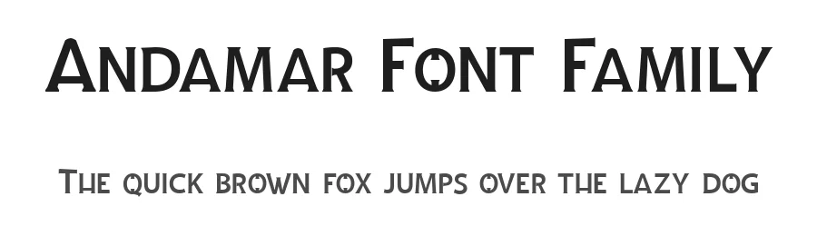 Andamar Font Family by Tanziladd — Display Font
