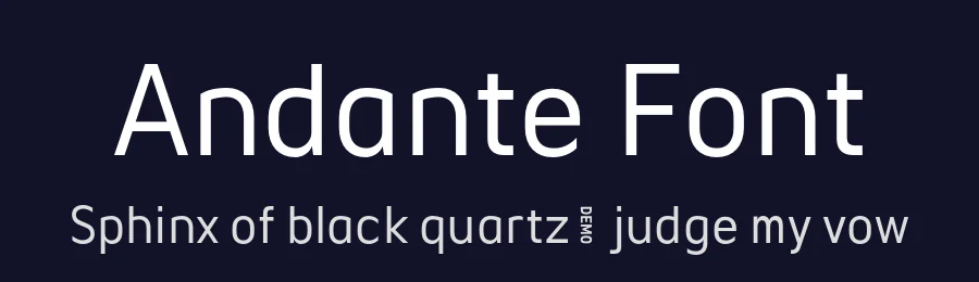 Andante Font by Ckhans Fonts — Sans Serif Font — thumbnail 2