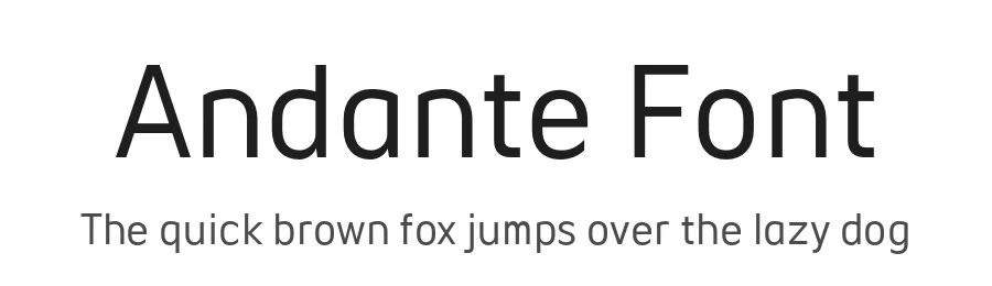 Andante Font by Ckhans Fonts — Sans Serif Font