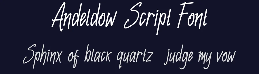 Andeldow Script Font by Mabhal Studio — Script Handwritten Font — thumbnail 2