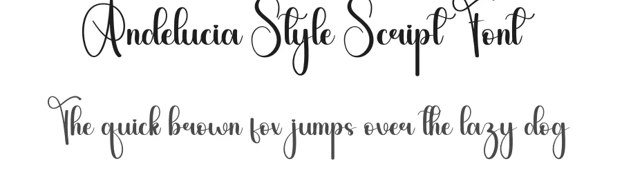 Andelucia Style Script Font by creativeletter — Script Handwritten Font