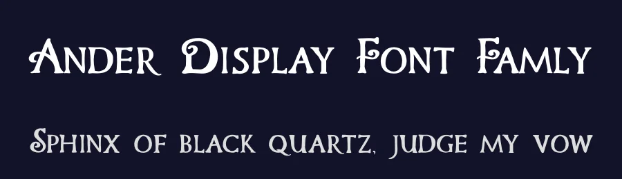 Ander Display Font Famly by Anna Zakharchenko — Display Font — thumbnail 2