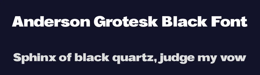Anderson Grotesk Black Font by Stephen French — Display Font — thumbnail 2