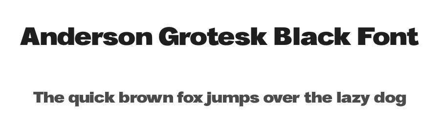 Anderson Grotesk Black Font by Stephen French — Display Font