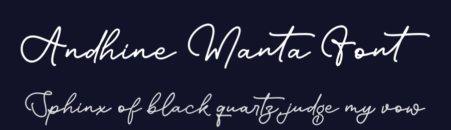 Andhine Manta Font by letterfabric — Script Handwritten Font — thumbnail 2