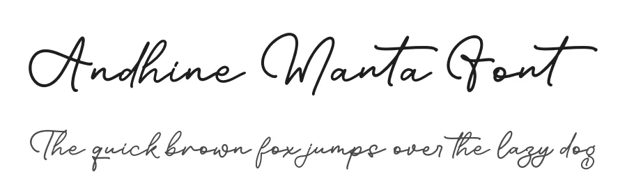 Andhine Manta Font by letterfabric — Script Handwritten Font