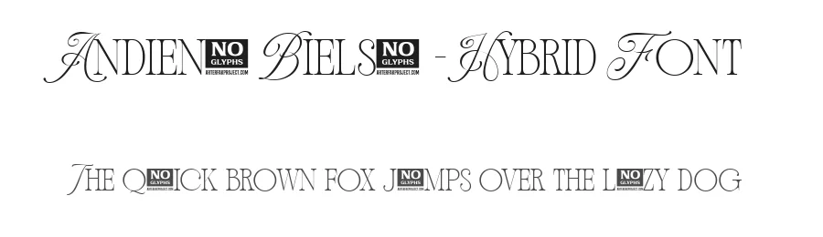 Andiena Bielsa – Hybrid Font by Arterfak — Decorative Font