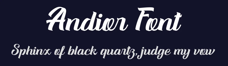 Andior Font by Rantautype — Script Handwritten Font — thumbnail 2