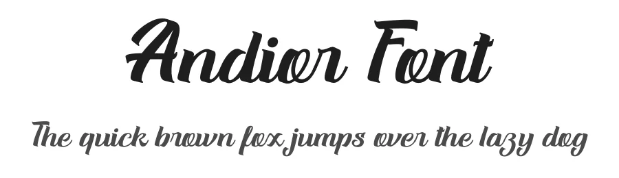 Andior Font by Rantautype — Script Handwritten Font