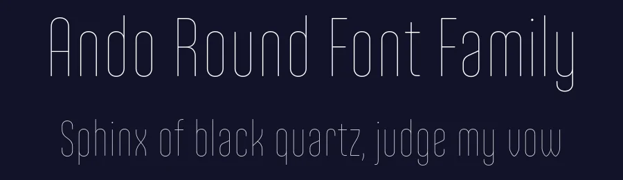 Ando Round Font Family by JCFonts — Sans Serif Font — thumbnail 2