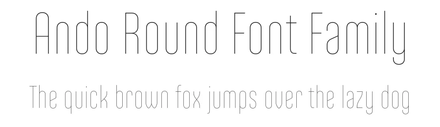 Ando Round Font Family by JCFonts — Sans Serif Font