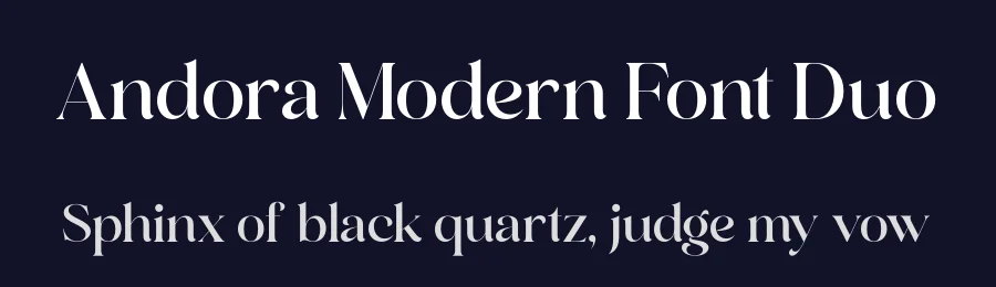 Andora Modern Font Duo by Storytype — Decorative Font — thumbnail 2