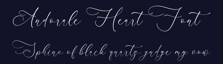 Andorale Heart Font by Storytype — Script Handwritten Font — thumbnail 2