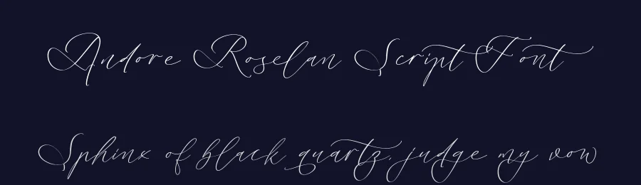Andore Roselan Script Font by stylishtype.co — Script Handwritten Font — thumbnail 2