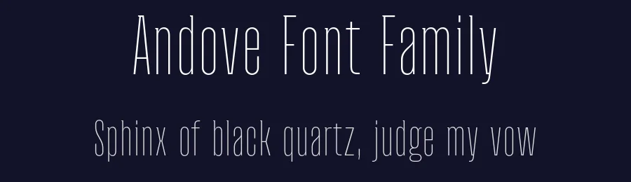 Andove Font Family by locomotype — Sans Serif Font — thumbnail 2