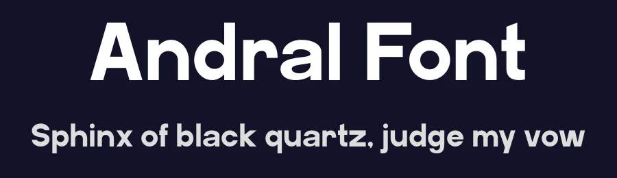 Andral Font by Marvadesign — Sans Serif Font — thumbnail 2