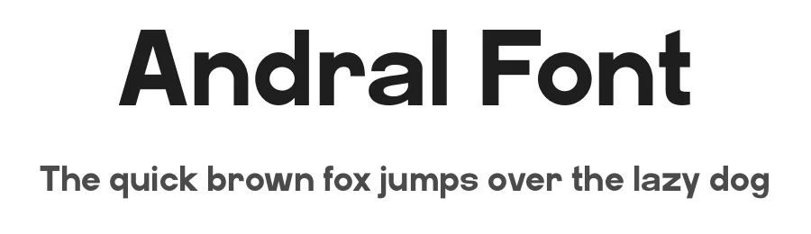 Andral Font by Marvadesign — Sans Serif Font