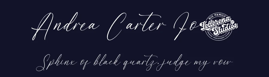 Andrea Carter Font by letterenastudios — Script Handwritten Font — thumbnail 2