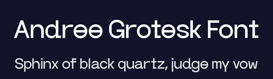 Andree Grotesk Font by Nguyen Type — Sans Serif Font — thumbnail 2