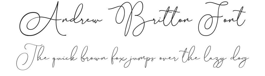Andrew Britton Font by Flawless And Co — Script Handwritten Font