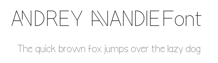 Andrey Avandie Font by VinType — Display Font