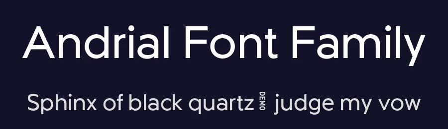 Andrial Font Family by Ckhans Fonts — Sans Serif Font — thumbnail 2