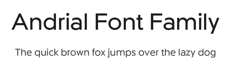 Andrial Font Family by Ckhans Fonts — Sans Serif Font
