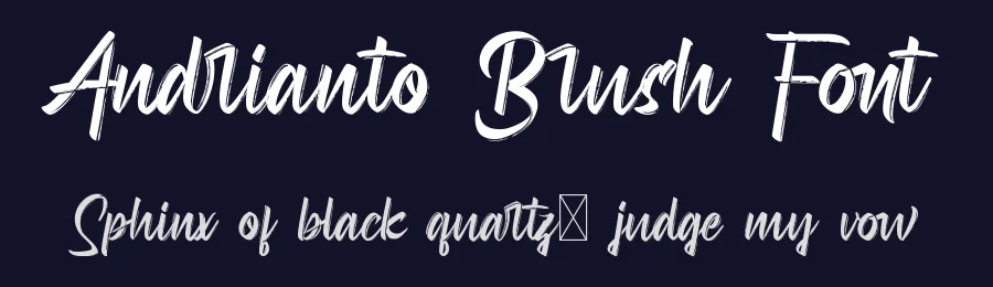 Andrianto Brush Font by CalligraphyFonts.net — Script Handwritten Font — thumbnail 2