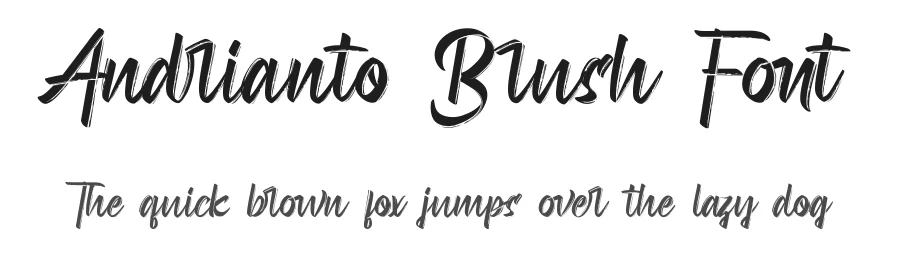 Andrianto Brush Font by CalligraphyFonts.net — Script Handwritten Font
