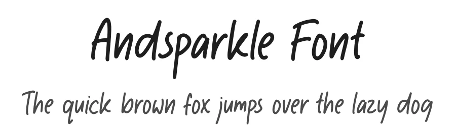 Andsparkle Font by perspectype — Display Font