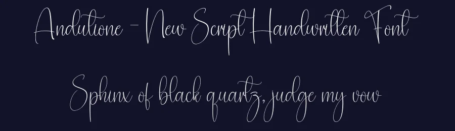 Andutione – New Script Handwritten Font by creativeletter — Script Handwritten Font — thumbnail 2