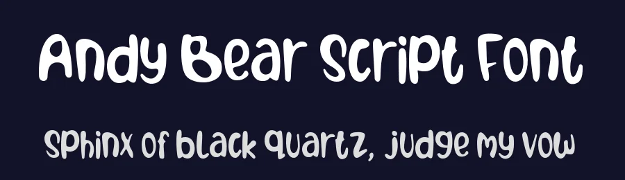 Andy Bear Script Font by gatype — Display Font — thumbnail 2
