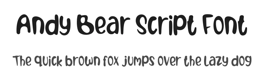 Andy Bear Script Font by gatype — Display Font