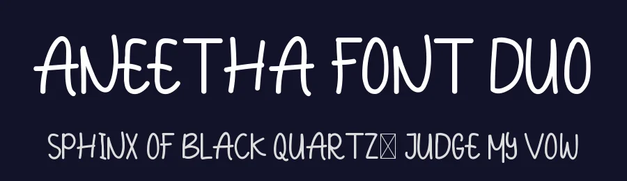 Aneetha Font Duo by edricstudio — Script Handwritten Font — thumbnail 2