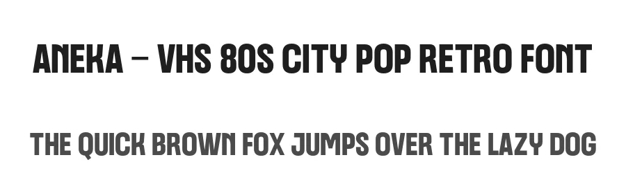 Aneka – VHS 80s City Pop Retro Font by Casloop Studio — Decorative Font