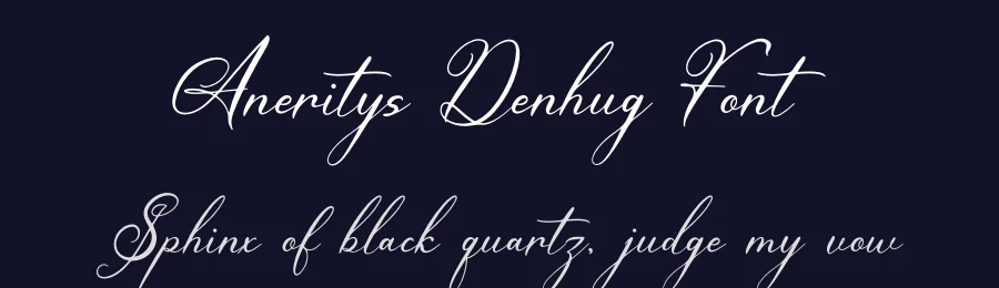 Aneritys Denhug Font by Denustudios — Script Handwritten Font — thumbnail 2