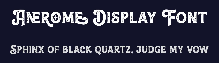 Anerome Display Font by zarmatype — Display Font — thumbnail 2