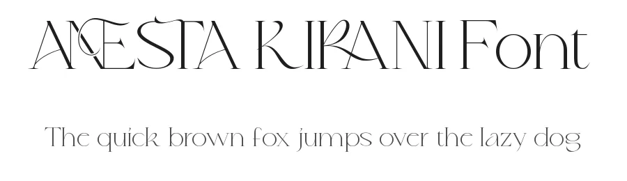 Anesta Kirani Font by nihstudio — Display Font
