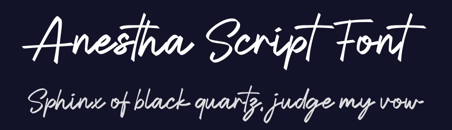 Anestha Script Font by Funtype — Serif Font — thumbnail 2