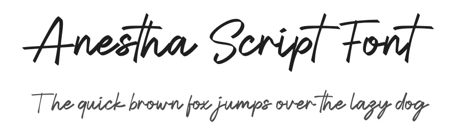 Anestha Script Font by Funtype — Serif Font
