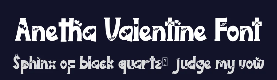 Anetha Valentine Font by Yoga Letter — Display Font — thumbnail 2