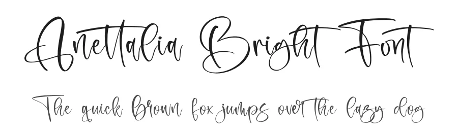 Anettalia Bright Font by letternity — Script Handwritten Font