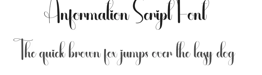 Anformation Script Font by andikastudio — Script Handwritten Font