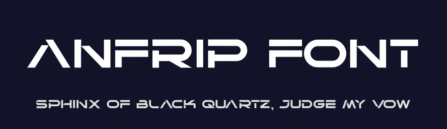 Anfrip Font by hayoyuka8 — Display Font — thumbnail 2