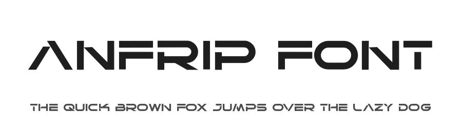 Anfrip Font by hayoyuka8 — Display Font