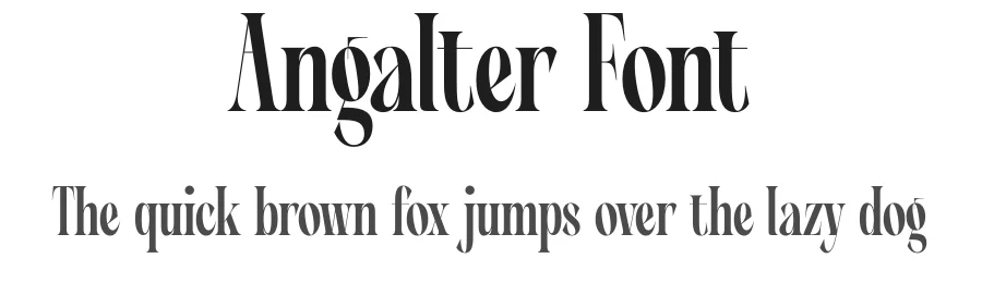 Angalter Font by timelesstype.co — Display Font
