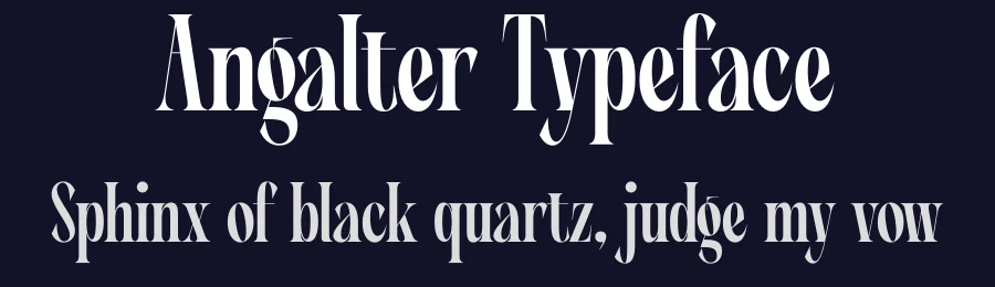 Angalter Typeface by timelesstype.co — Display Font — thumbnail 2